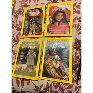Vintage 1973 National Geographic Magazine Lot Sept Oct Nov Dec Vol 144 3-6 Mags